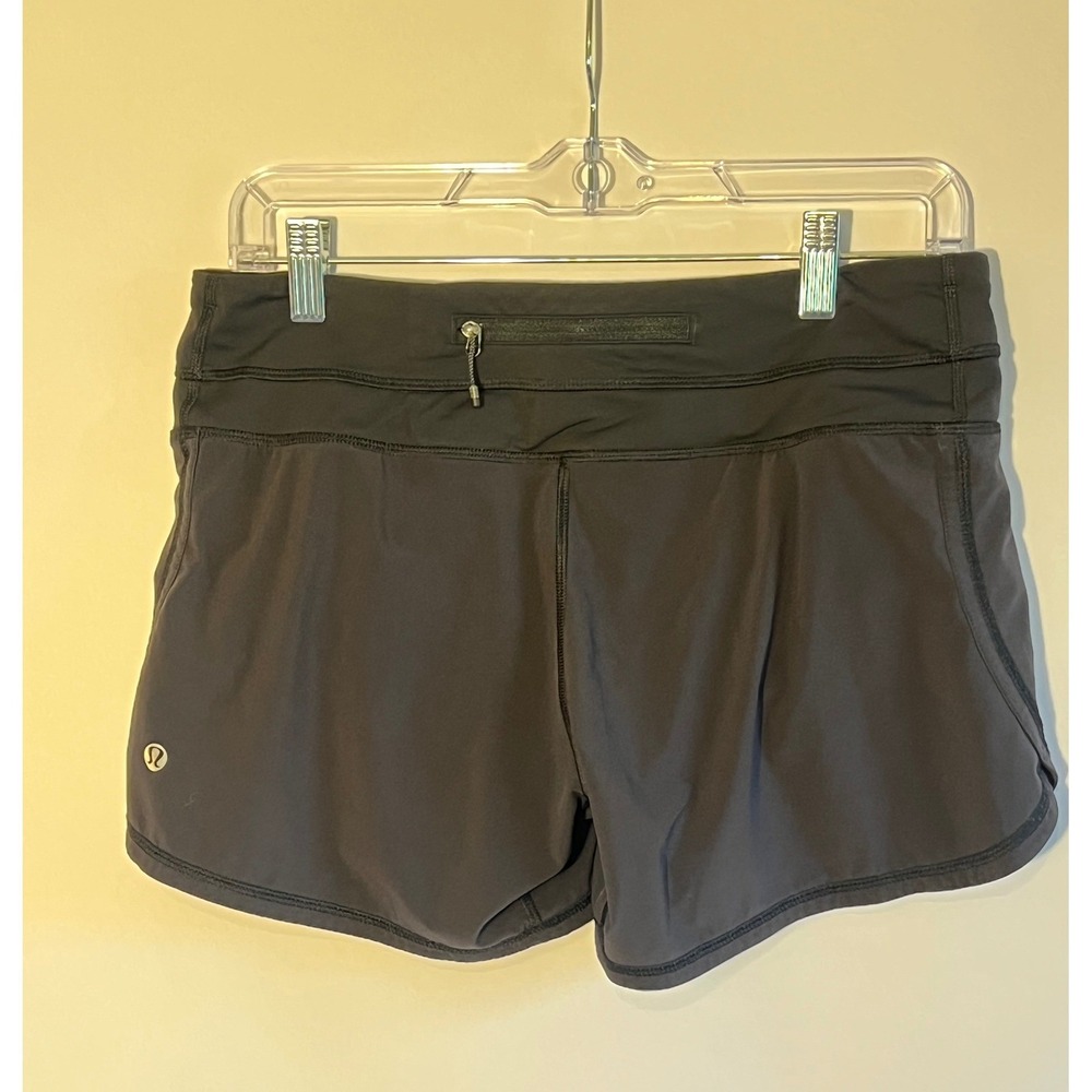 Lululemon Groovy Run Shorts Black Athletic Running‎ Gym Shorts Size 6